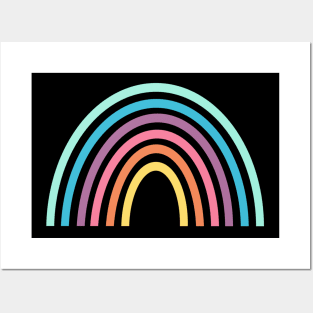 Bright Rainbow Posters and Art